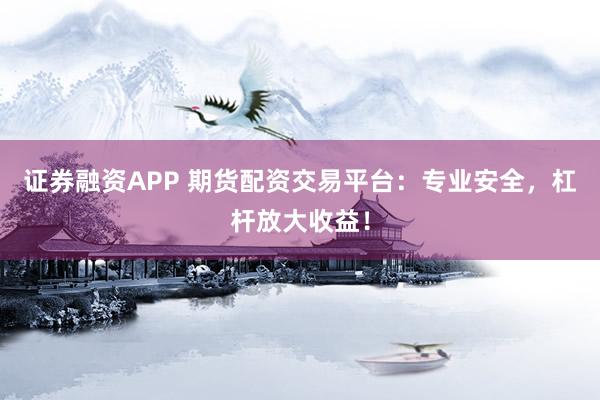 证券融资APP 期货配资交易平台：专业安全，杠杆放大收益！