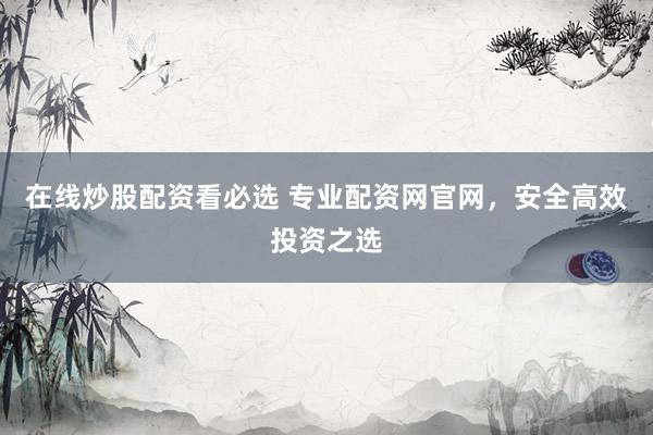 在线炒股配资看必选 专业配资网官网，安全高效投资之选