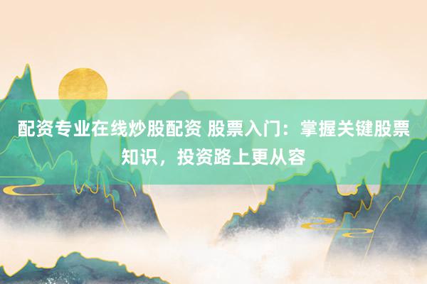 配资专业在线炒股配资 股票入门：掌握关键股票知识，投资路上更从容