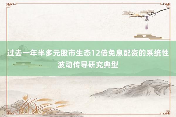 过去一年半多元股市生态12倍免息配资的系统性波动传导研究典型